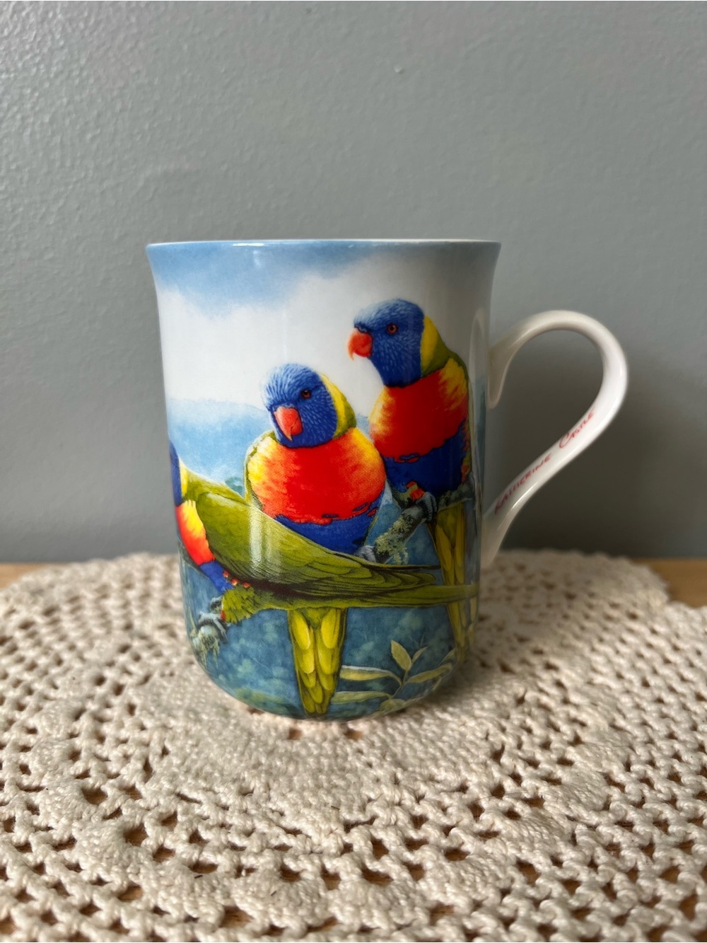 Katherine Castle 10th Annv. Birds of Australia Fine Bone China Tea/Coffee Mug